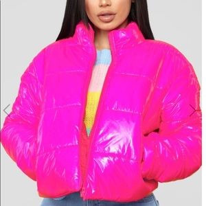 Fashion Nova Puffy Pink Jacket